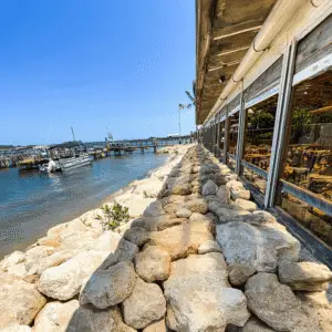 Coquina and Rock Seawall